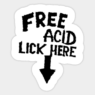 FREE ACID Sticker